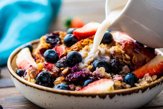 Baked GF + Vegan Mixed Berry Oat Cup