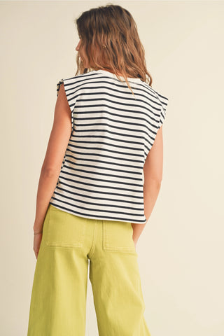 Striped Sleeveless Top