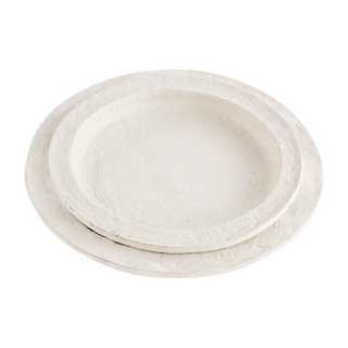 Round Paper Mache Tray Set
