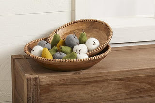 Gray Felt Wool Apple Filler