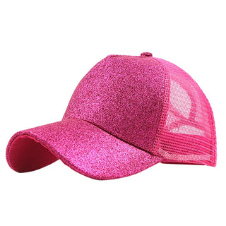 CC Beanie Hot Pink Glitter Cap