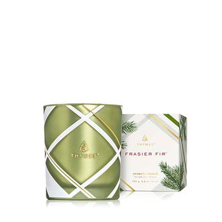 Frasier Fir Frosted Plaid Candle 6.5 oz