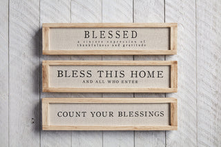 Count Your Blessings Plaque