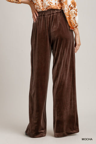 Velvet High Waisted Pants