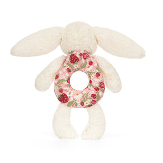 Jellycat Blossom Cream Bunny 'Berry' Ring Rattle