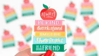Affirmations Book Stack Sticker