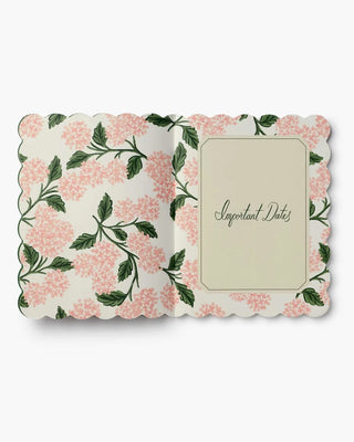 2027 Pink Hydrangea 12-Month Academic Appointment Notebook