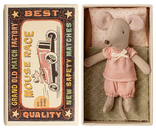Maileg Little Sister Mouse In Matchbox