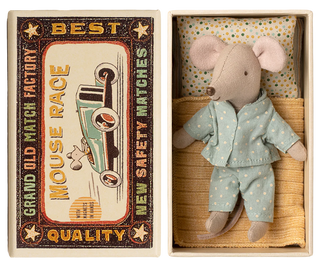 Maileg Little Brother Mouse In Matchbox