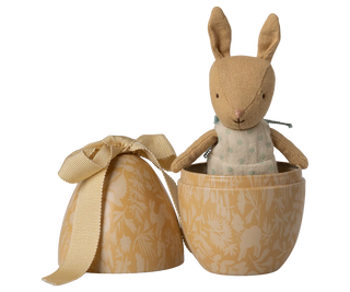 Mailer Danish Design Rabbit Maileg Egg with Micro Rabbit- Cream Yellow – The View Cafe & Gifts