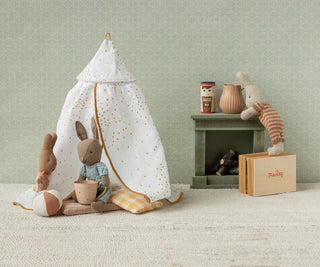 Maileg Fireplace, Miniature - Dusty Green