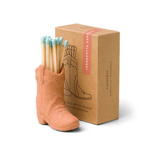 Terracotta Ceramic Match Holder