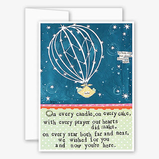 Curly Girl Wished For You Card