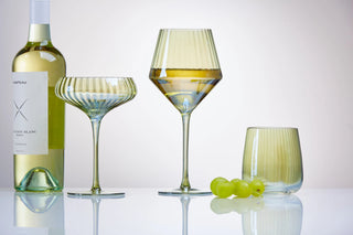 Chelsea Iridsnt Optic Stmls Wine Gls