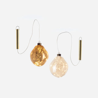 Lit Irregular Ball Ornament