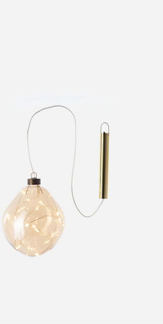 Lit Irregular Ball Ornament