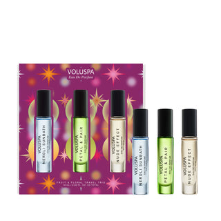 Holiday Fruit & Floral Travel Trio