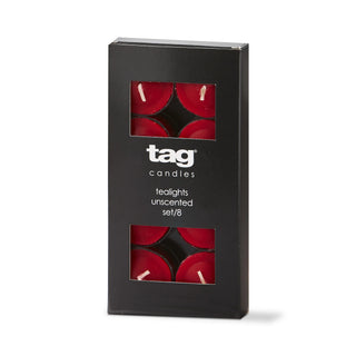 Color Studio Tealight Candles S/8 Cran