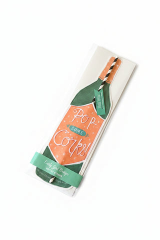 Pop Some Corks Bottle Straw