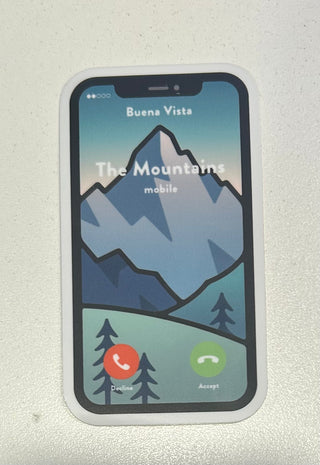 Mountains Are Calling Sticker