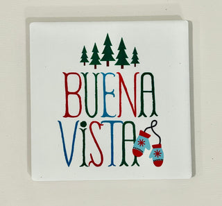 Buena Vista Forest & Mitten Coaster