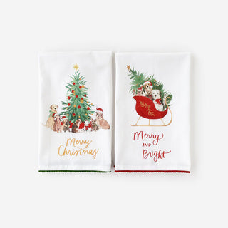 Santa Paws Dish Towel