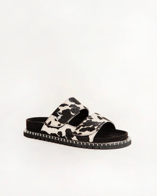 Deen Canyon Sandals - Black & White Cowhide
