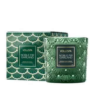 Voluspa Noble Fir Garland 12 oz Luxe Classic Candle