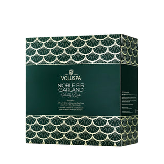 Voluspa Noble Fir Garland Hand & Soap Classic Candle Gift Set