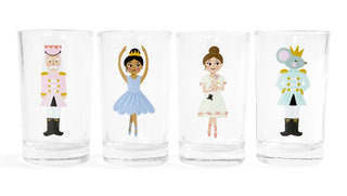 Nutcracker Characters Mini Juice Glass Set of 4