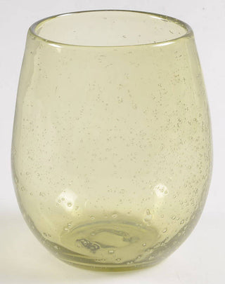 Bubble Glass Stemless Green