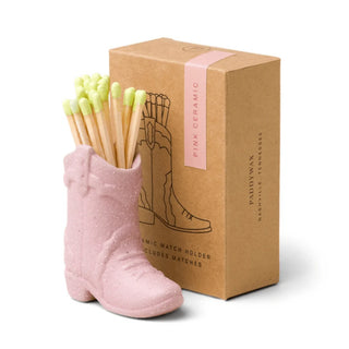 Pink Ceramic Match Holder