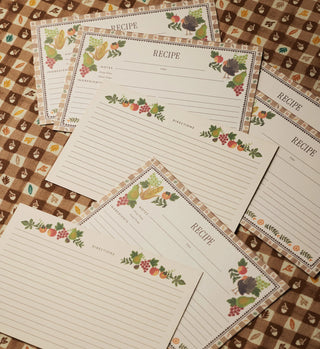 Harvest Recipe Cards - Pack of 12