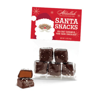 Santa Snacks- Dark Chocolate Sea Salt Caramels- 2.4 oz.