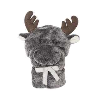 Marley Moose Hooded Blanket