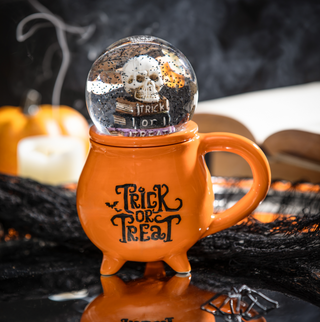 Trick Or Treat Ceramic Cup w/Water Globe