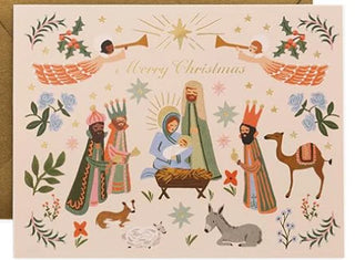 Card Nativity Scene