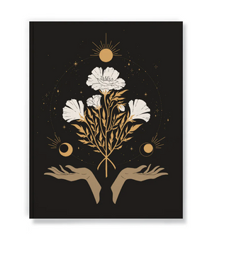 Celestial Flowers Medium Notebook