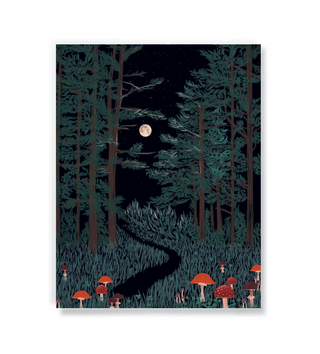 Moonrise Forest Medium Notebook