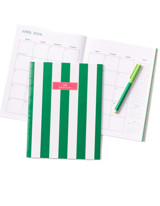 Monthly Planner Cabana Green