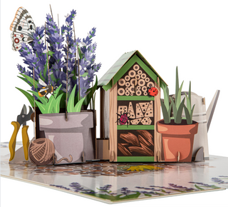 Lavender Gardner Pop Up Card