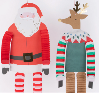 Long Legged Santa & Reindeer Decorations