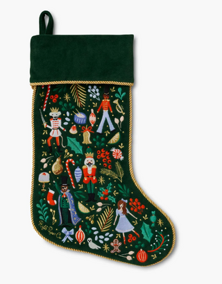 Nutcracker Embroidered Stocking