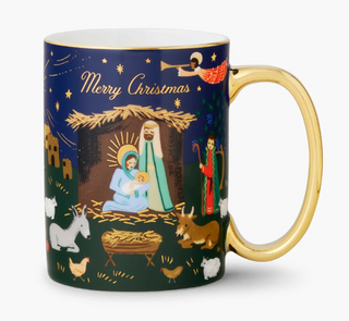 Nativity Scene Porcelain Mug