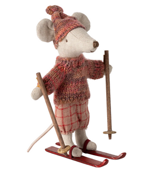 Winter Mouse With Ski Set, Big Sister