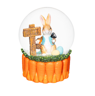 Easter Bunny Resin Water Globe