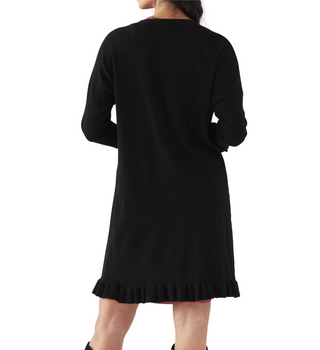 Ruffled Long Cardigan