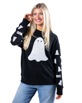 Boo! Black Crew Sweatshirt