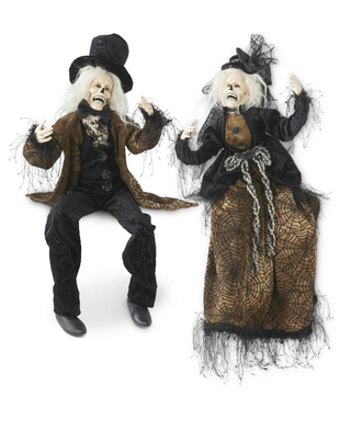 Posable Halloween Zombies Set of 2