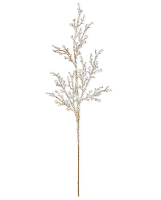Pearl Branch With Glitter Spray